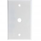 Wall Plate, 1 hole for F-pin Connector, White