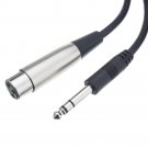 XLR Female to 1_4 Inch Stereo Male Audio Cable, 25 foot
