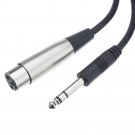 XLR Female to 1_4 Inch Stereo Male Audio Cable, 100 foot