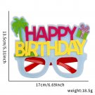 Children's birthday glasses Balloon cake frame birthday party decoration (7)