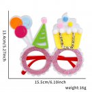 Children's birthday glasses Balloon cake frame birthday party decoration (2)
