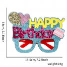 Children's birthday glasses Balloon cake frame birthday party decoration (1)