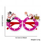 Cartoon Christmas glasses holiday party decoration supplies (7)