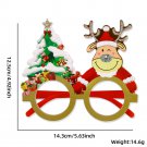 Cartoon Christmas glasses holiday party decoration supplies (5)