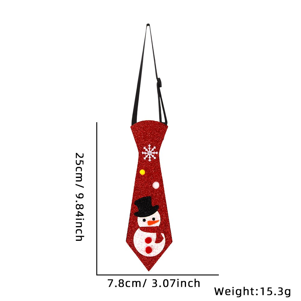 Christmas decorations, snowmen, elk, Christmas tree ties (3)