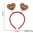 Colorful Rainbow Love Hair Hoop with Pride Theme Party Decoration Supplies (7)