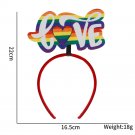 Colorful Rainbow Love Hair Hoop with Pride Theme Party Decoration Supplies (5)