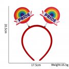 Colorful Rainbow Love Hair Hoop with Pride Theme Party Decoration Supplies (8)