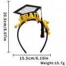 Doctoral hat headwear GRAD school headband decorated for university graduation (6)
