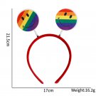 Colorful Rainbow Love Hair Hoop with Pride Theme Party Decoration Supplies (9)