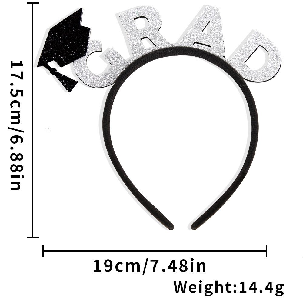 Doctoral hat headwear GRAD school headband decorated for university graduation (7)