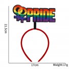Colorful Rainbow Love Hair Hoop with Pride Theme Party Decoration Supplies (10)