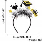 Doctoral hat headwear GRAD school headband decorated for university graduation (8)