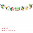 Euro 2024 Football Flag Bar Club Football party decoration bunting fans cheer bannerm (5)