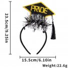 Doctoral hat headwear GRAD school headband decorated for university graduation (2)
