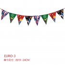 Euro 2024 Football Flag Bar Club Football party decoration bunting fans cheer bannerm (3)