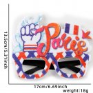 French element glasses Parisian sports cheering headband (6)