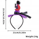 Ghost Festival Makeup Ball Funny Headwear 3D Witch Hat Spider Head Hoop (6)