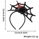 Ghost Festival Makeup Ball Funny Headwear 3D Witch Hat Spider Head Hoop (4)