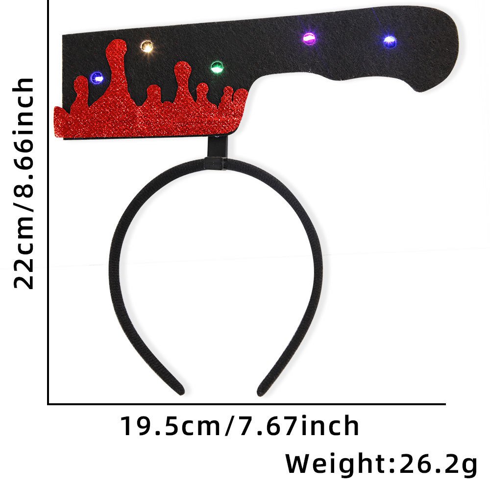 Halloween Ghost Party Decorative Supplies Halloween Ghost Bat Headband Hair Ornament (12)