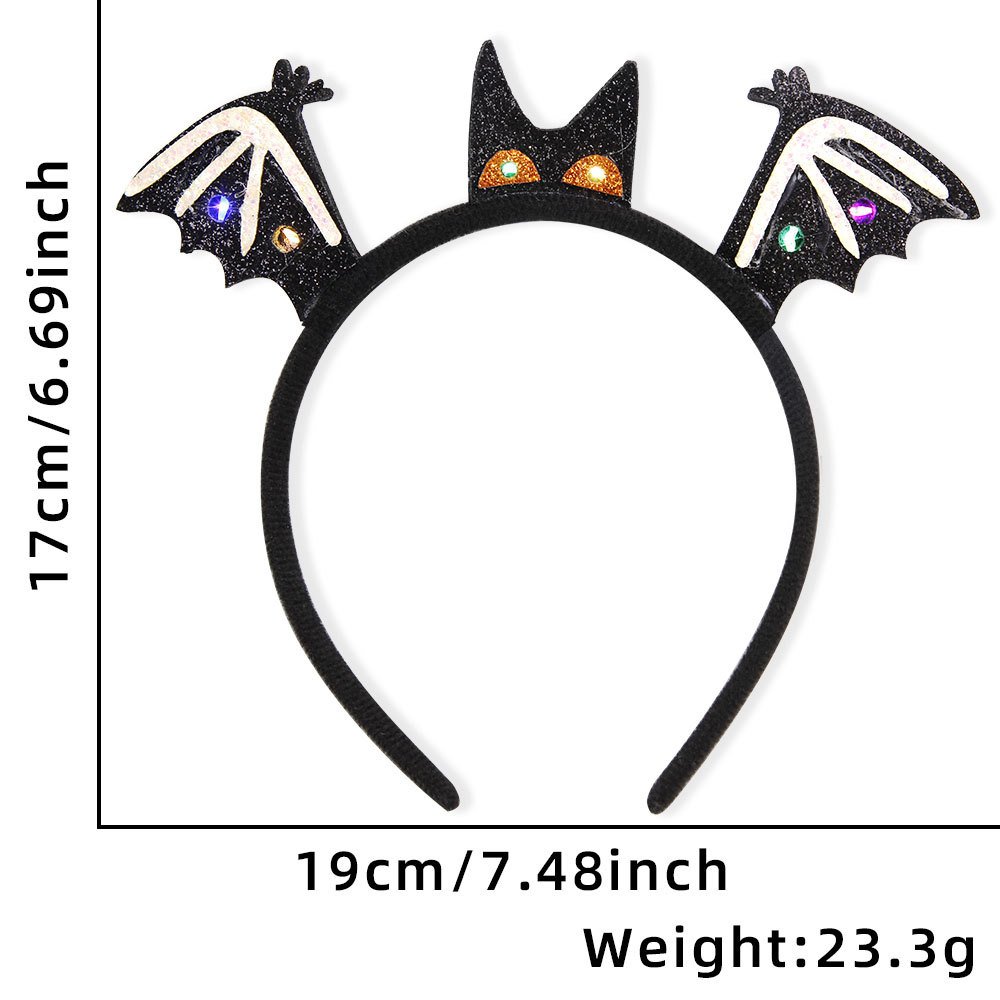 Halloween Ghost Party Decorative Supplies Halloween Ghost Bat Headband Hair Ornament (5)