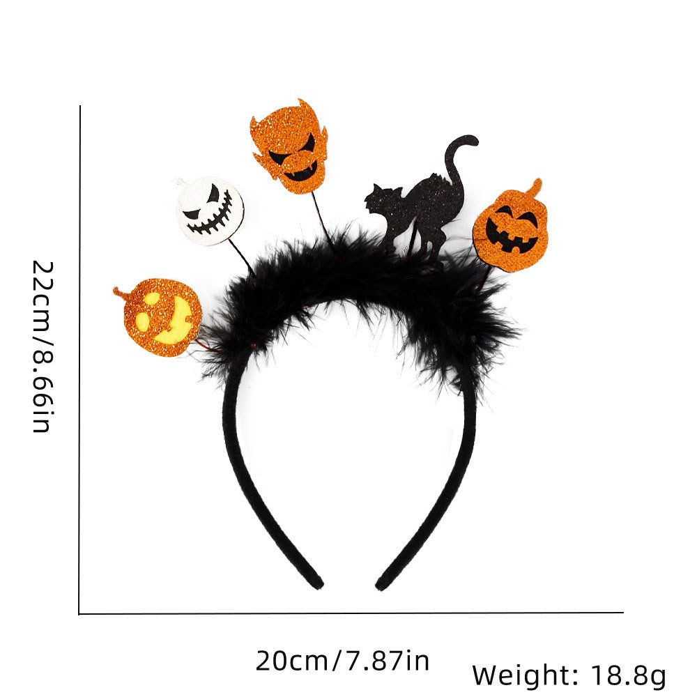 Halloween headbands, party decorations, photography props, bat, cat, pumpkin headbands (2)