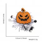 Halloween hair clips, headwear, children's party decorations, spider pumpkin mesh (6)