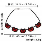 Halloween necklace, bat ghost neck accessory, ghost party decoration (7)