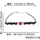 Halloween necklace, bat ghost neck accessory, ghost party decoration (12)