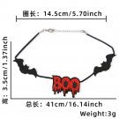 Halloween necklace, bat ghost neck accessory, ghost party decoration (1)