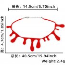Halloween necklace, bat ghost neck accessory, ghost party decoration (10)