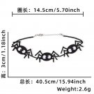 Halloween necklace, bat ghost neck accessory, ghost party decoration (11)