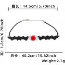 Halloween necklace, bat ghost neck accessory, ghost party decoration (12)