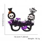 Halloween woolen striped glasses for children and adults, party decoration,