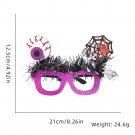 Halloween woolen striped glasses for children and adults, funny eyeglass frames (9)