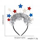 Hat headband, holiday party decoration props, five pointed star tassel headband  (19)
