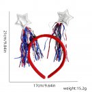 Hat headband, holiday party decoration props, five pointed star tassel headband  (21)