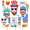 Hat, flag, high hat, US National Day party, hat, tie, costume set  (12)
