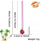 Hawaiian decorations grass skirt pineapple necklace tropical beach party decoration felt