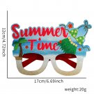 Hawaiian glasses Tropical-themed party decorations Flamingo coconut photo frames (8)