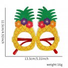 Hawaiian glasses Tropical-themed party decorations Flamingo coconut photo frames (3)