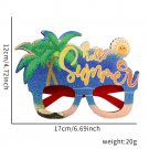 Hawaiian glasses Tropical-themed party decorations Flamingo coconut photo frames (2)