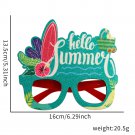 Hawaiian glasses Tropical-themed party decorations Flamingo coconut photo frames (1)
