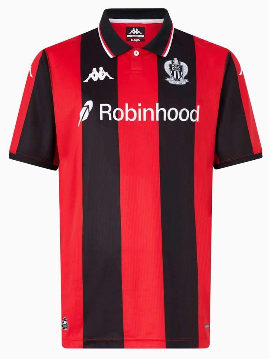 Men OGC Nice Home Jersey 2025-2026 Shirt Soccer Football 25-26
