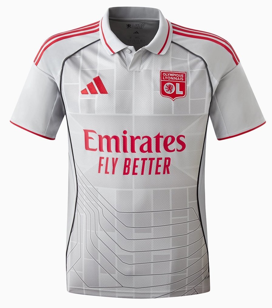 Men Olympique Lyon 3rd Third Jersey 2025-2026 Shirt Soccer Football 25-26