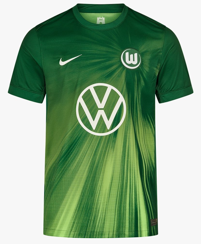 Men VfL Wolfsburg Home Jersey 2025-2026 Shirt Soccer Football 25-26