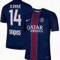 Men D.DOU&Atilde;� #14 Paris Saint Germain Home Jersey 2025-2026 Shirt Soccer Football 25-26