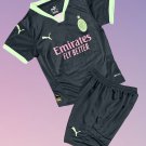 Kids AC Milan 3rd Third Youth Kit 2024/2025 Jersey Shirt Soccer Football 24/25