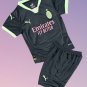 Kids AC Milan 3rd Third Youth Kit 2024/2025 Jersey Shirt Soccer Football 24/25