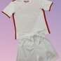 Kids AS Monaco Home Youth Kit 2024/2025 Jersey Shirt Soccer Football 24/25